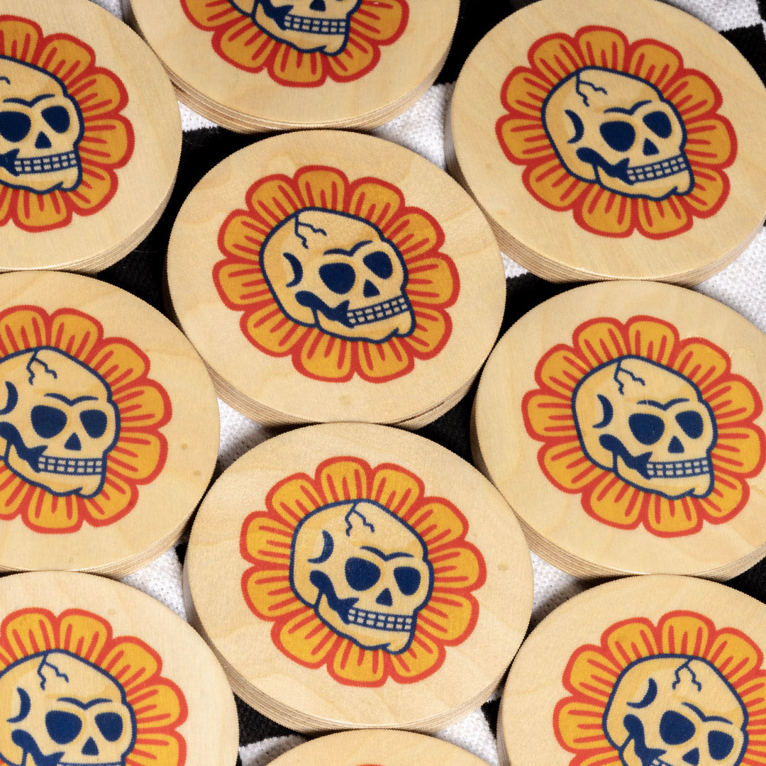 Skull Flower Coaster Single