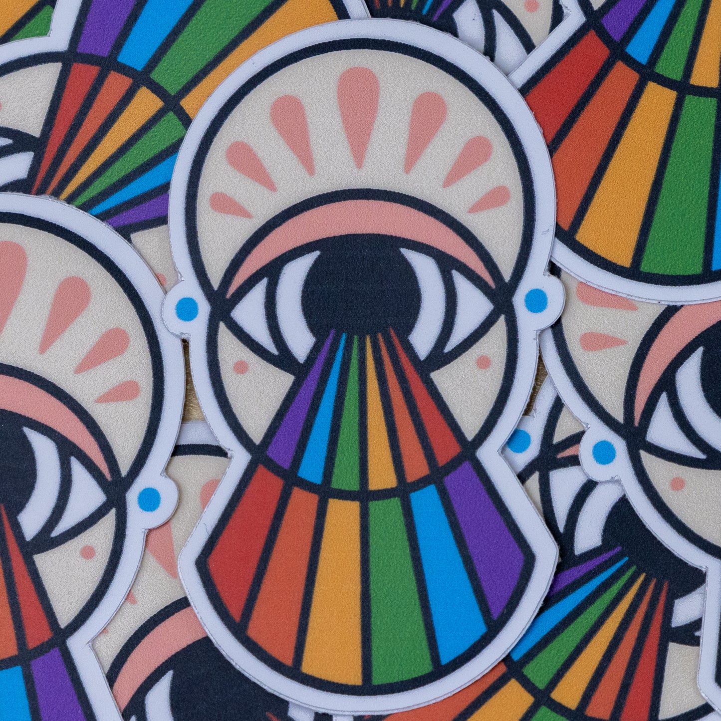 Rainbow Eye Sticker