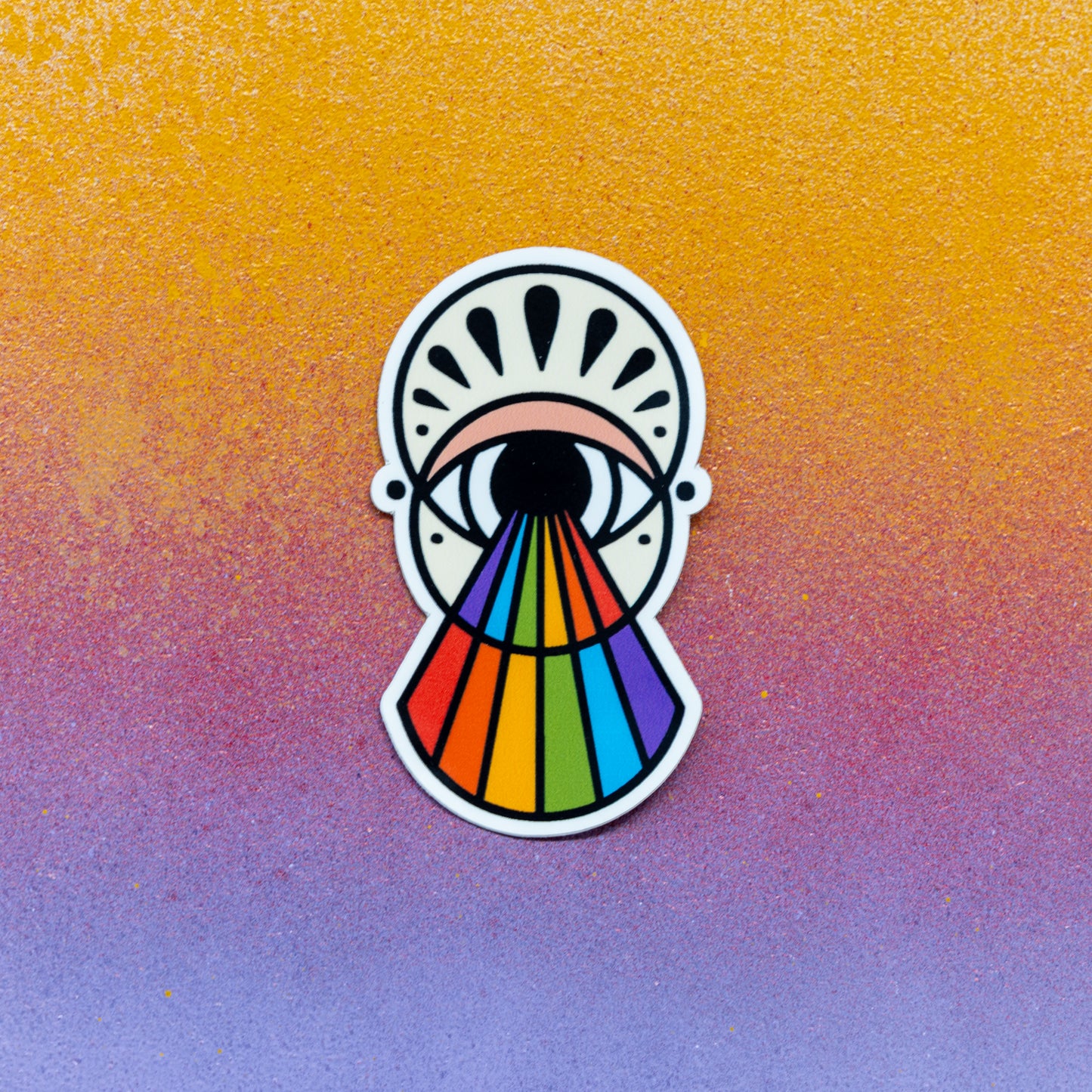 Rainbow Eye Sticker