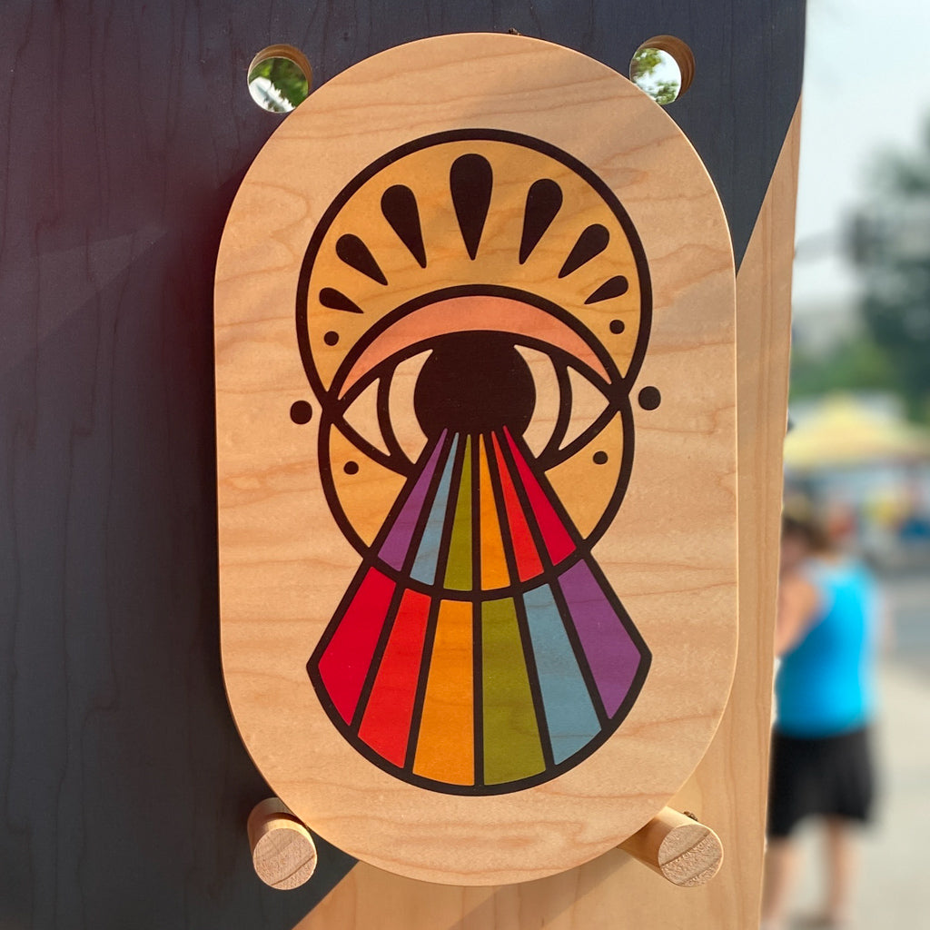 Rainbow Eye Wall Sign