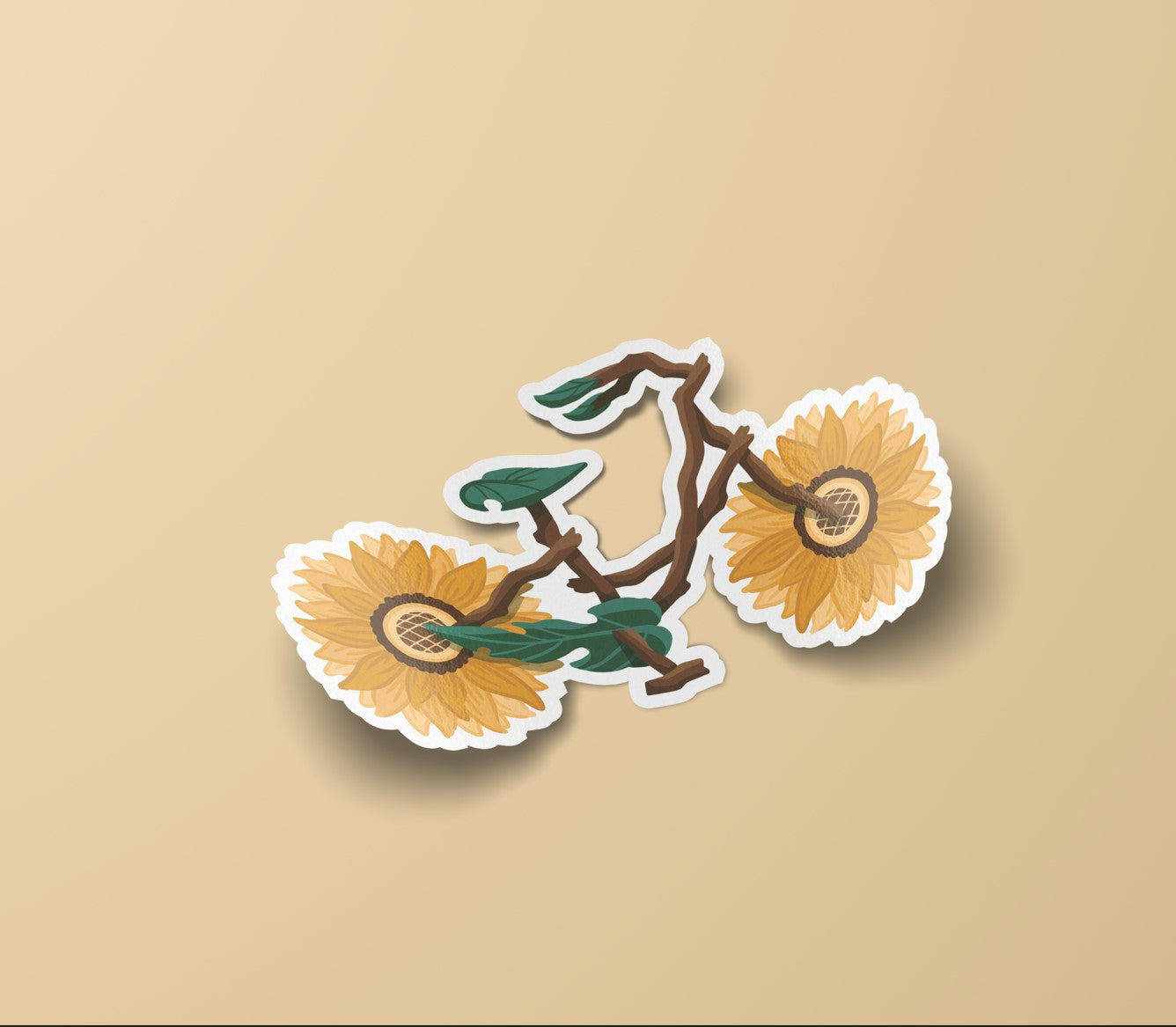 Sunflower Bike Sticker