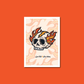 Flaming Skull Print